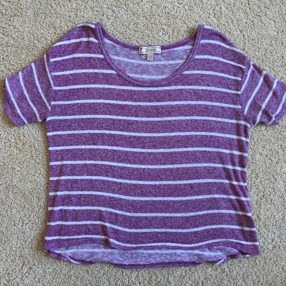 Loose fitting striped shirt